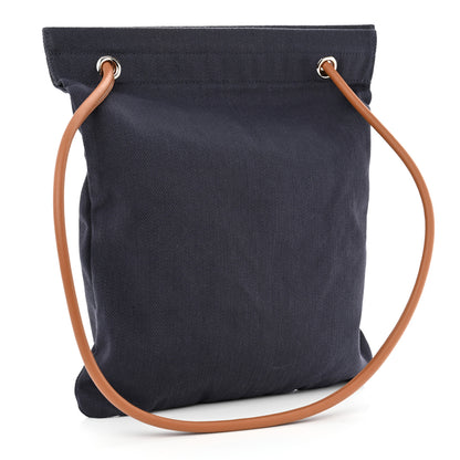 Hermes Canvas Swift Aline Grooming Bag Navy 2 of 9