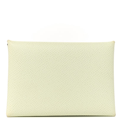Hermes Epsom Calvi Duo Card Case Vert Fizz 1 of 9