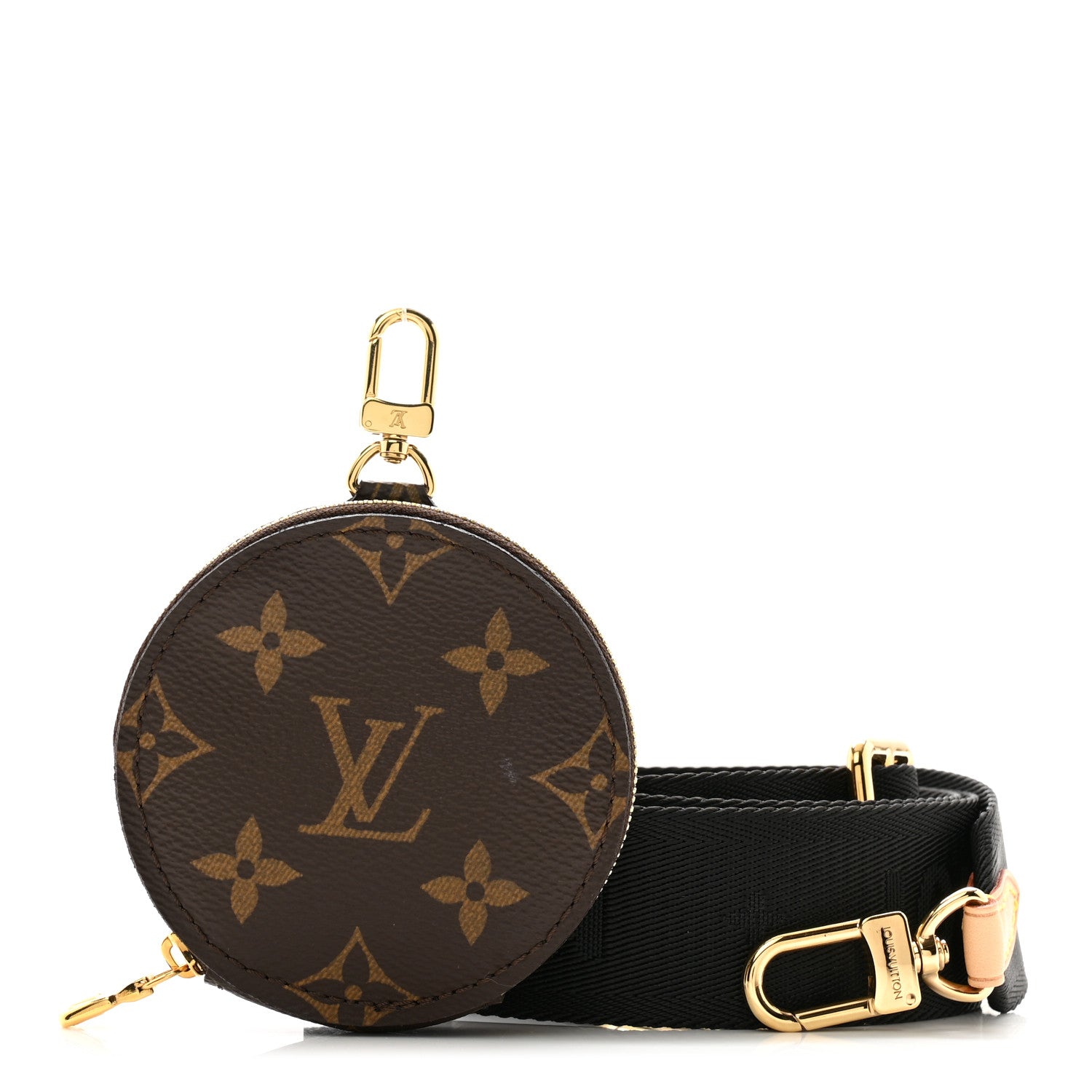 Louis Vuitton Monogram Multi Pochette Accessories Bandouliere Shoulder Strap Black 1 of 8