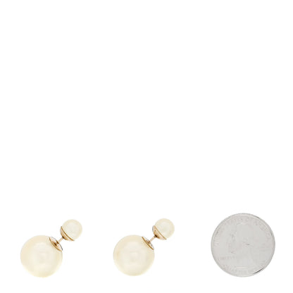 Christian Dior Pearl Mise En Dior Tribal Earrings Gold 2 of 5