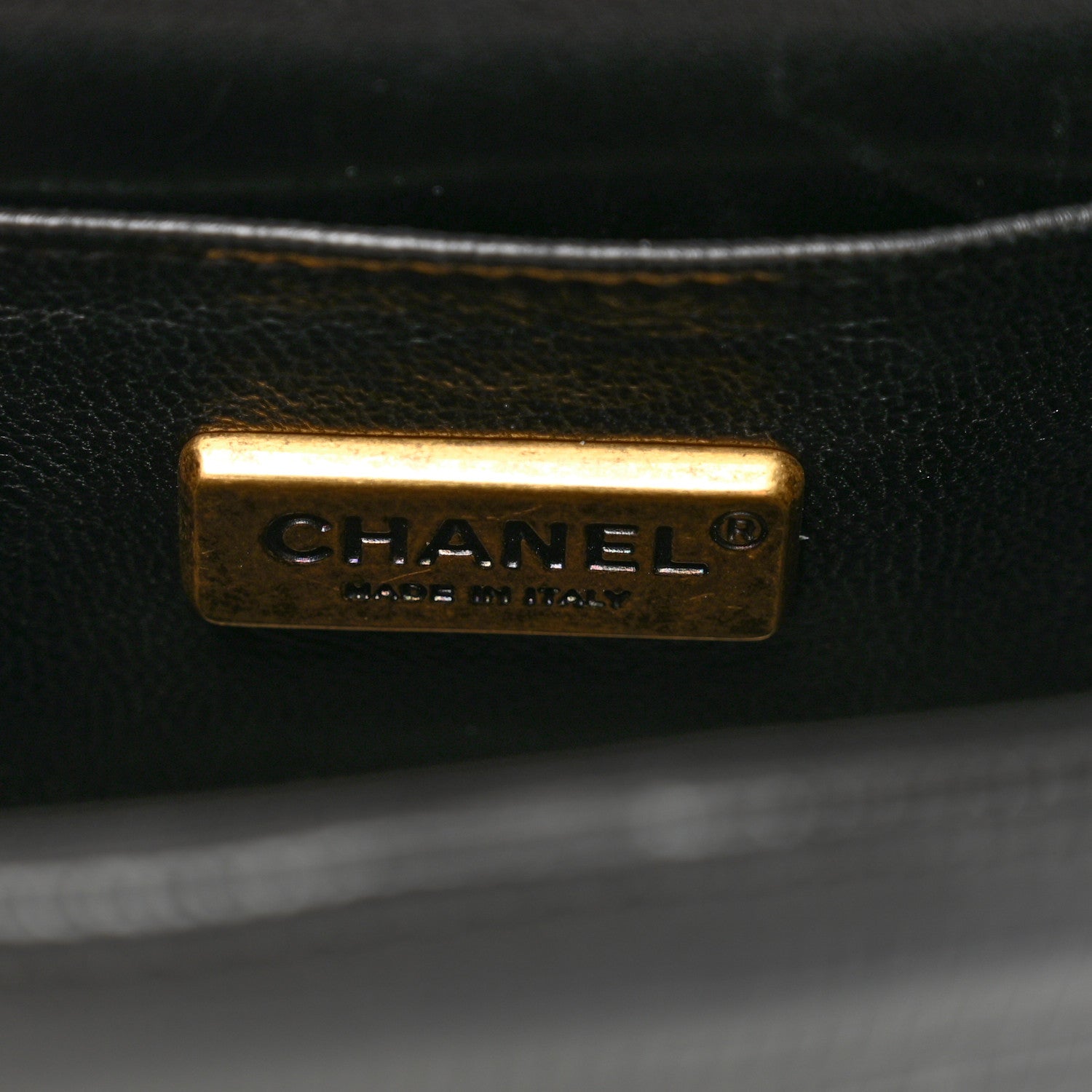 Chanel Lizard Mademoiselle Lock Top Handle Crossbody Flap Black 6 of 9