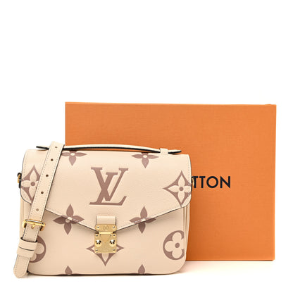 Louis Vuitton Empreinte Monogram Giant Pochette Metis Creme Bois De Rose 10 of 10