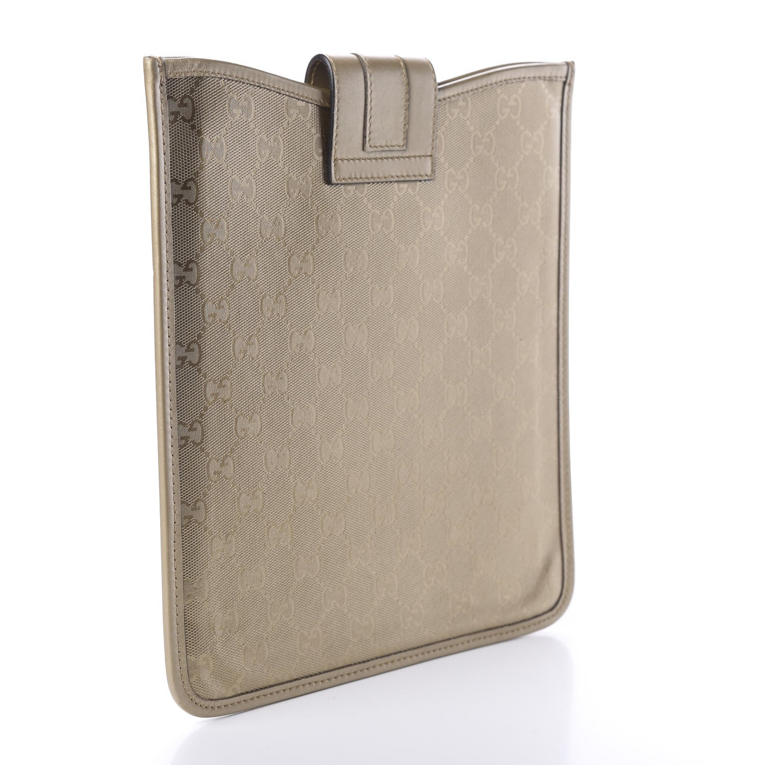 Gucci Imprime Monogram iPad Case Gold 2 of 5