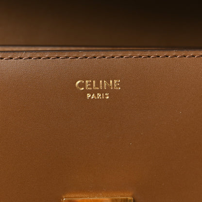 Celine Box Calfskin Teen Classic Box Flap Bag Camel 6 of 10