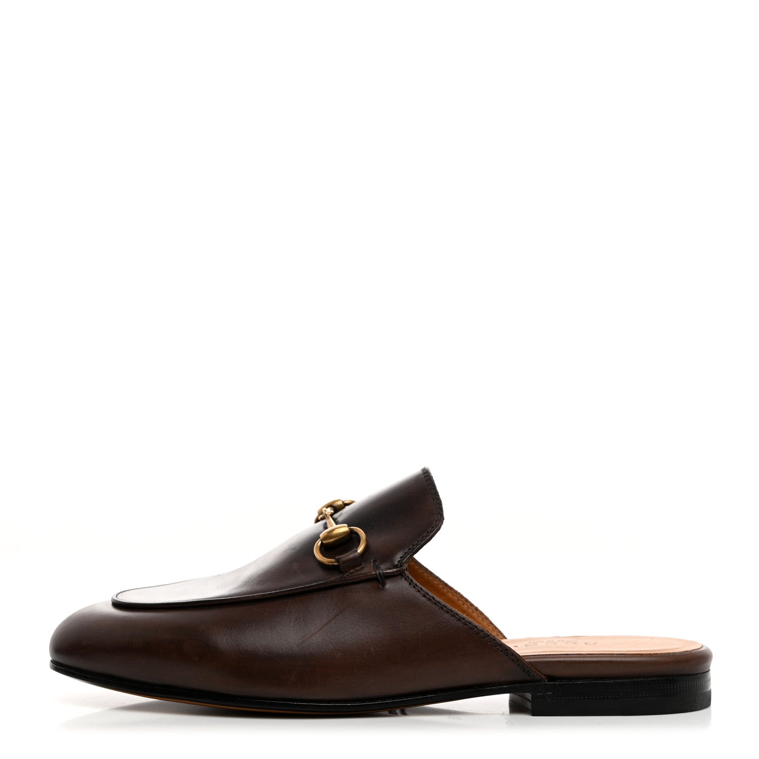 Gucci Calfskin Womens Princetown Slippers 35 Brown 1 of 10