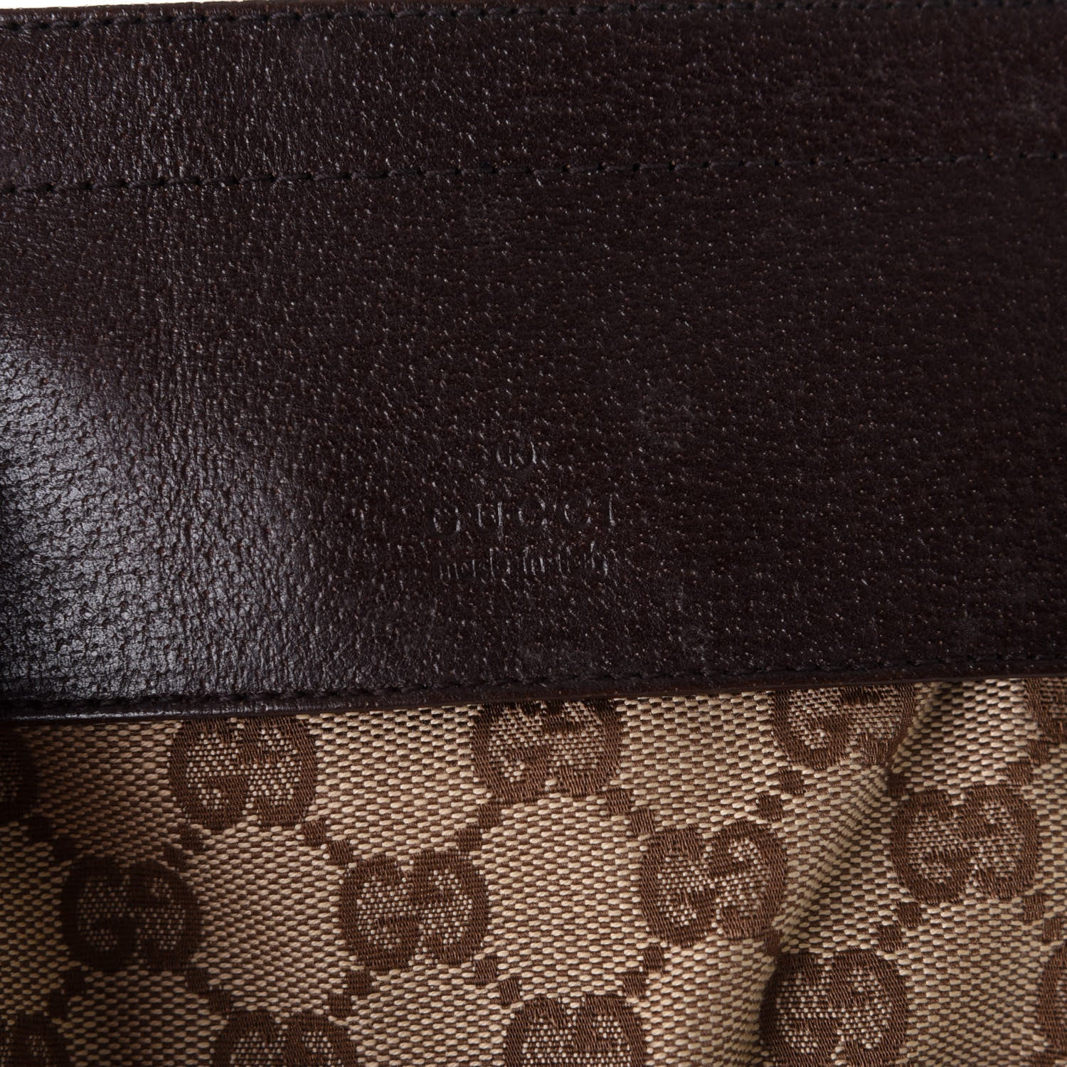 Gucci GG Monogram Double Pocket Belt Bag Dark Brown 8 of 9