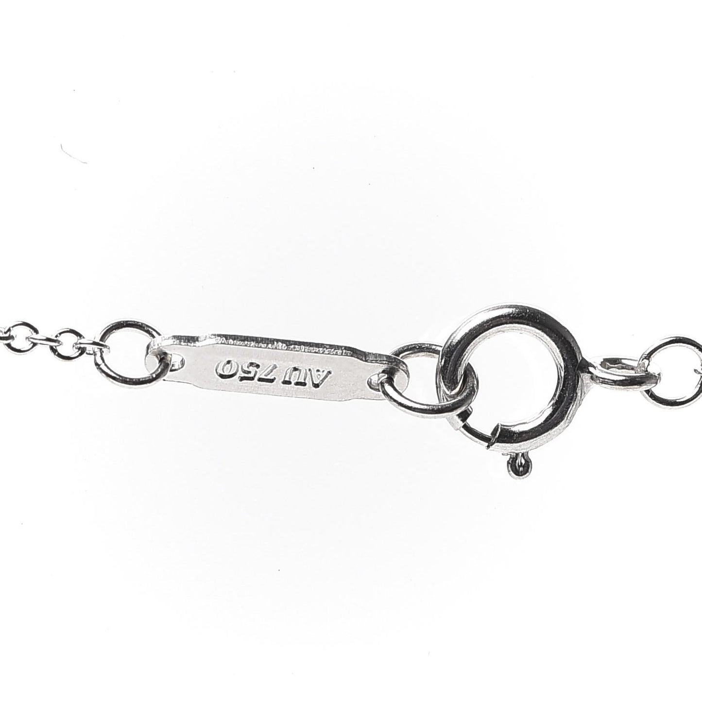 18K White Gold Diamond Medium Cross Pendant Necklace