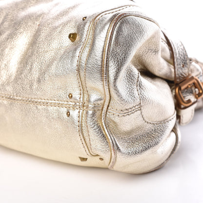 Chloe Metallic Calfskin Paddington Satchel Gold 7 of 13