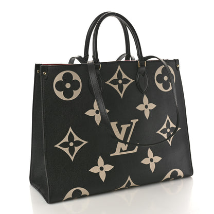 Louis Vuitton Empreinte Monogram Giant Onthego GM Black Beige 3 of 9