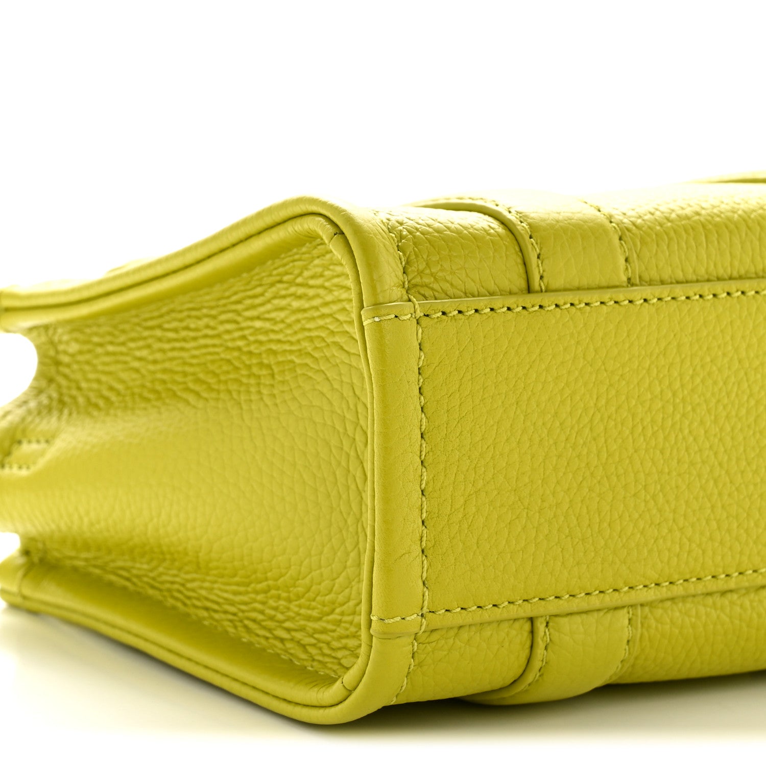 Marc Jacobs Grained Calfskin Micro The Tote Bag Citronelle 9 of 10