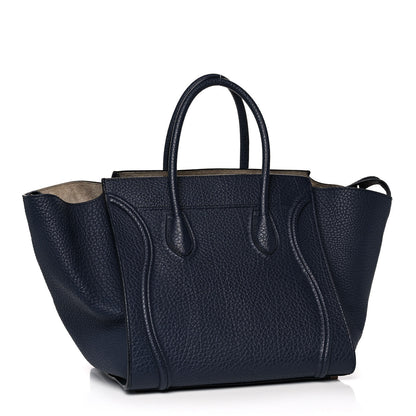 Celine Bullhide Calfskin Medium Phantom Luggage Navy Blue 3 of 14