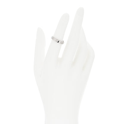 Cartier 18K White Gold 3.5mm LOVE Wedding Band Ring 49 4.75 2 of 4