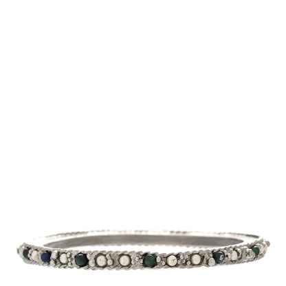Chanel Ruthenium Pearl Bead Bangle 3 of 5