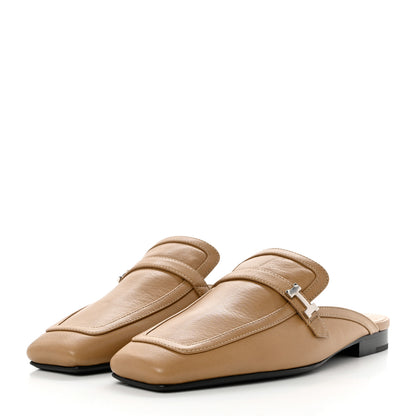 Hermes Goatskin Groupie Mules 36 Beige Argile 3 of 9