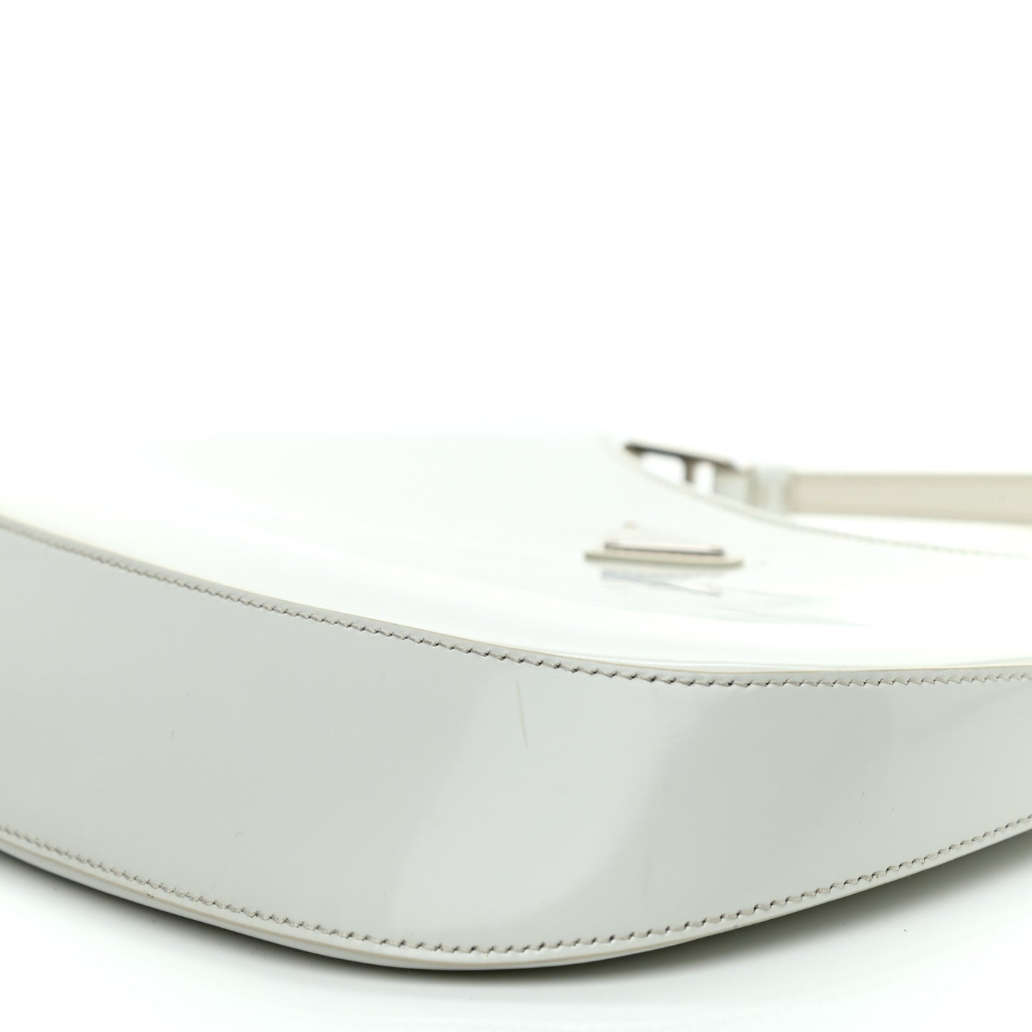 Spazzolato Cleo Shoulder Bag White