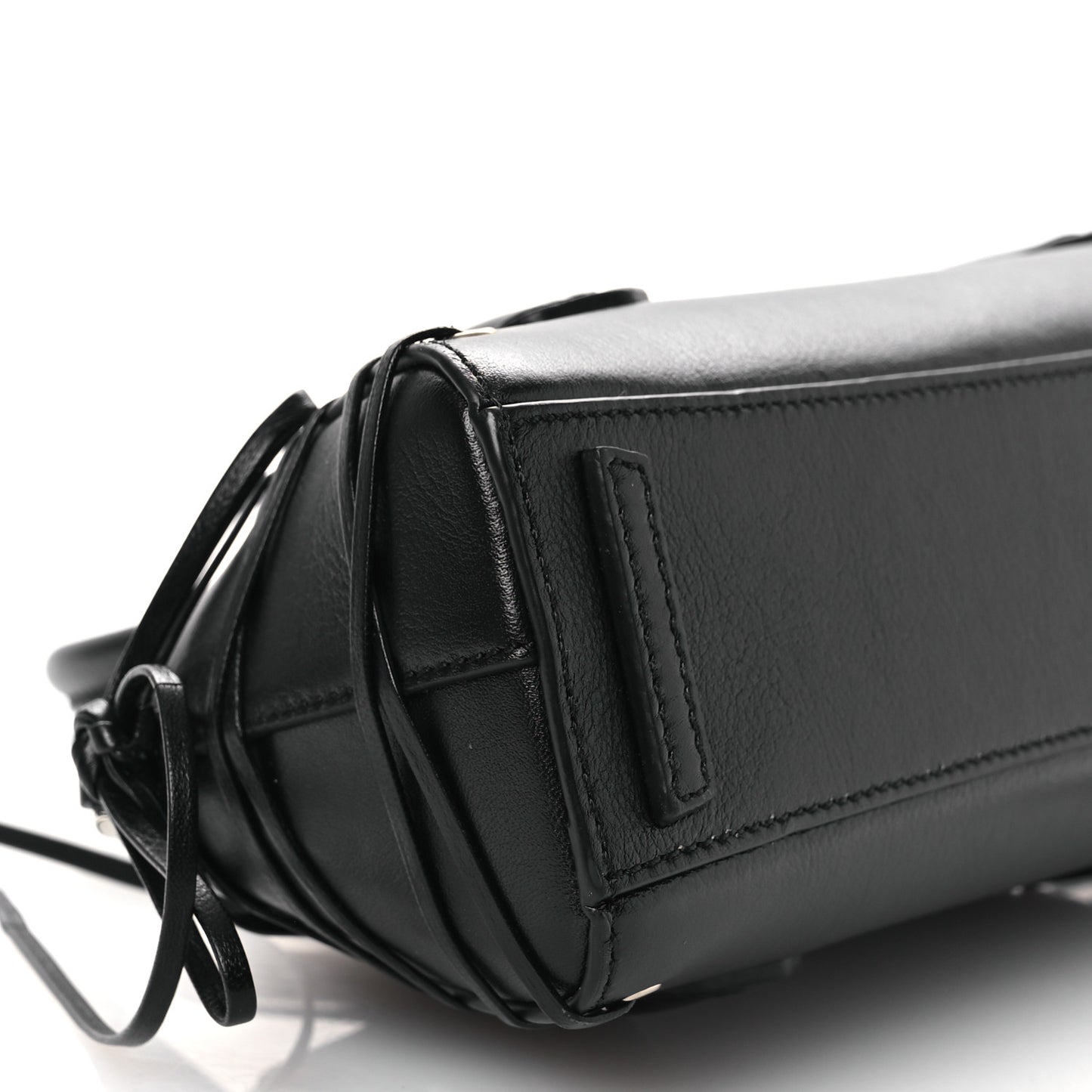 Calfskin Lace Mini Antigona Stretch Black