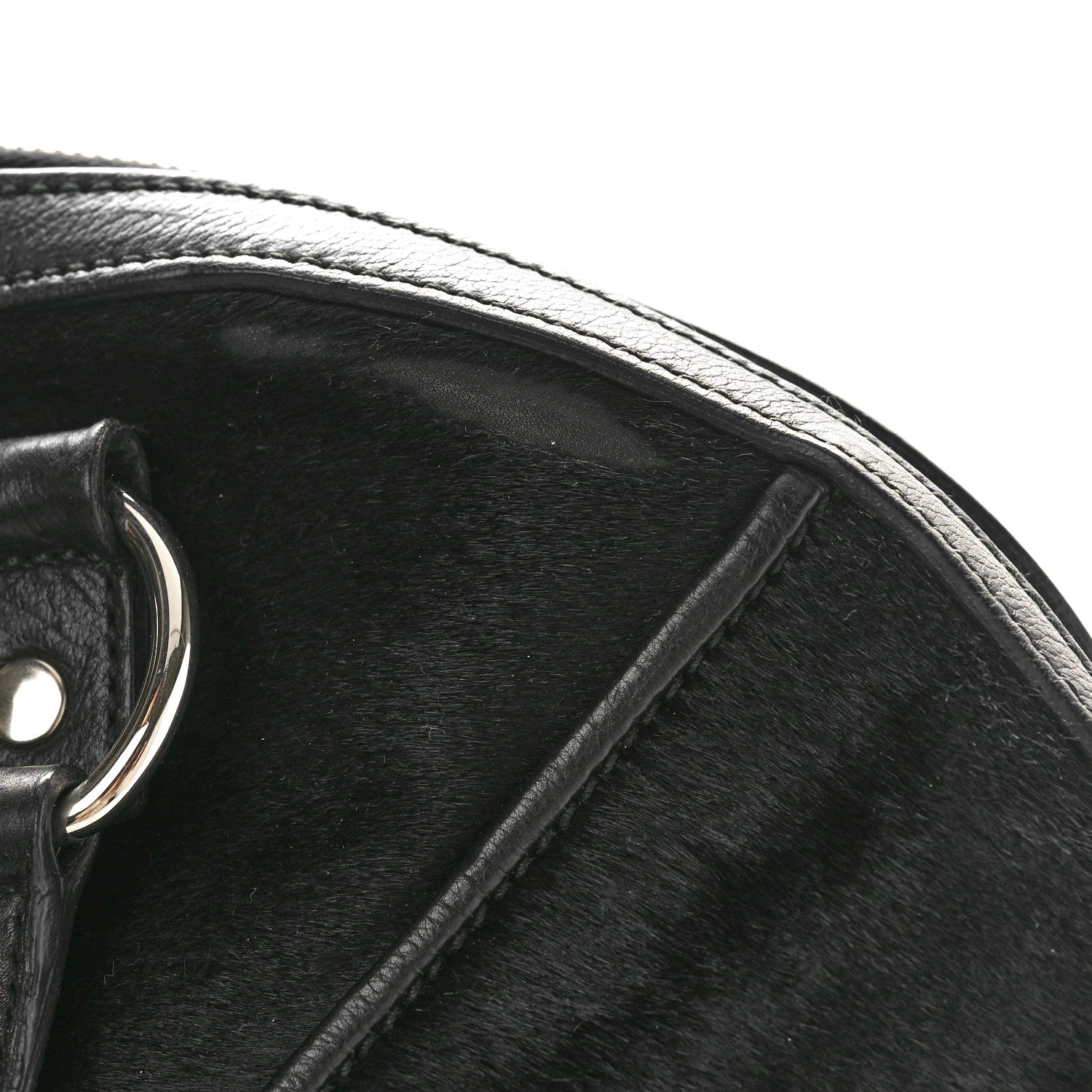Saint Laurent Calf Hair Large Muse Black 12 of 14