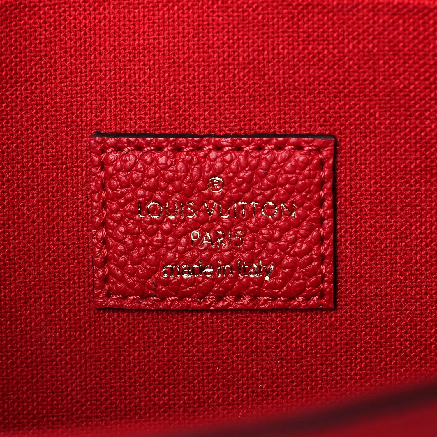 Louis Vuitton Empreinte Pochette Felicie Chain Wallet Scarlet 7 of 12