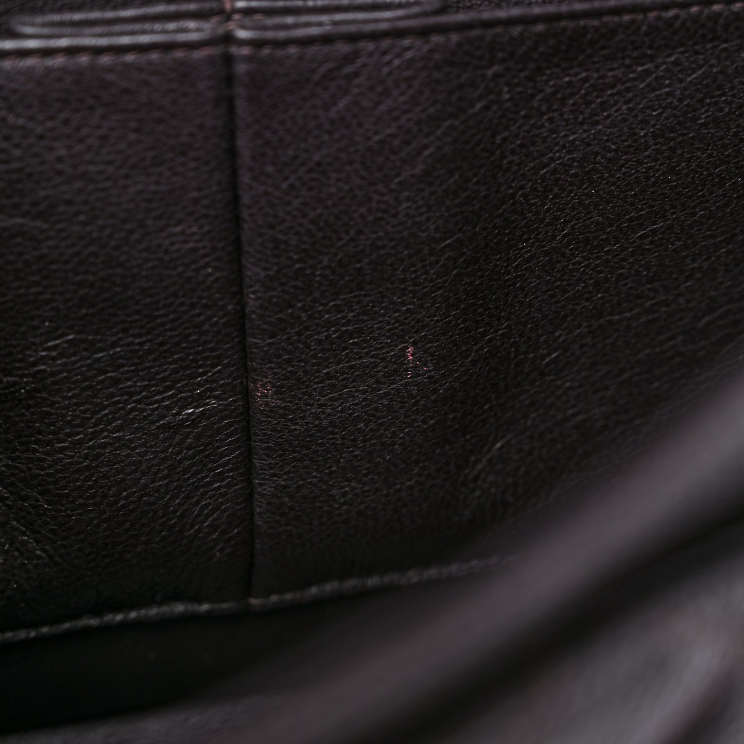 Caviar Quilted Medium Double Flap Dark Brown