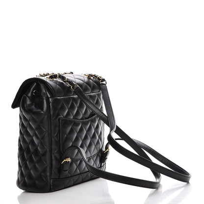 Chanel Calfskin Quilted Small Urban Spirit Backpack Black 3 of 7