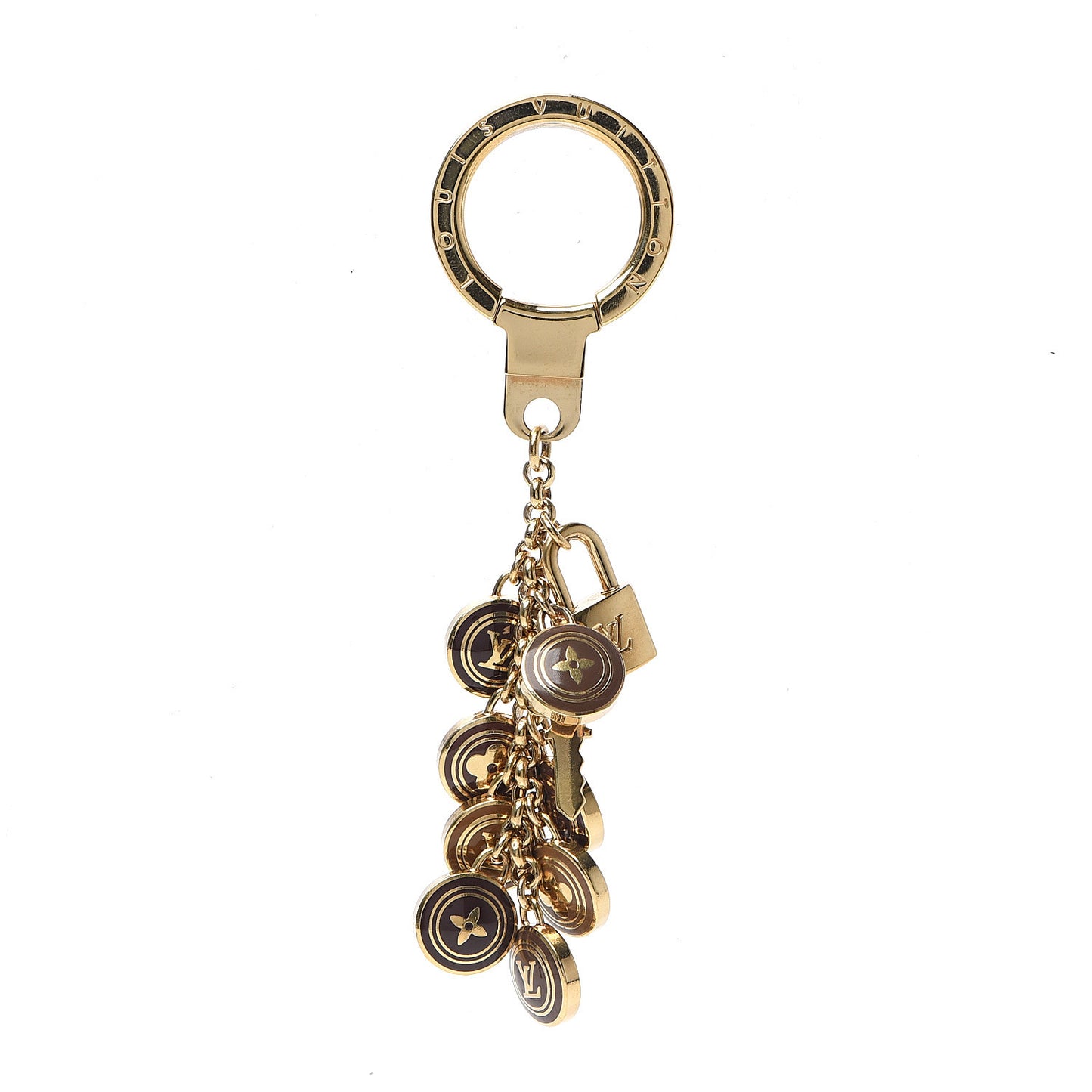 Pastilles Key Ring Holder Brown