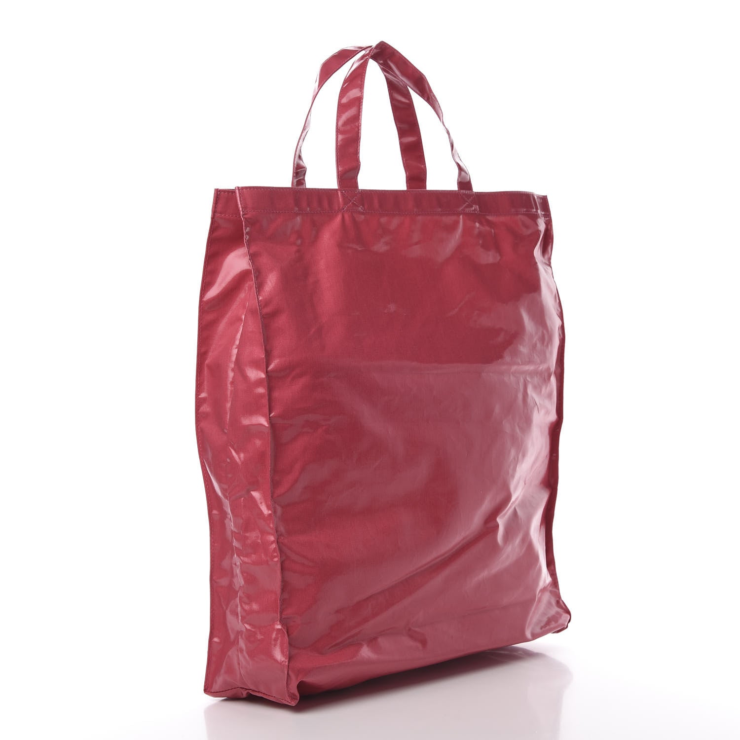 Gucci Patent Canvas Frame Logo Vertical Tote Glam Pink 3 of 10