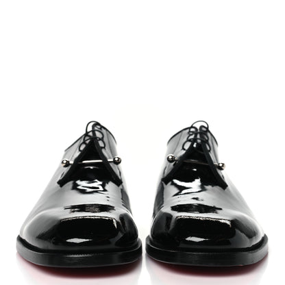 Christian Louboutin Patent Mens Chambeliss Derby Oxford 43.5 Black 2 of 7