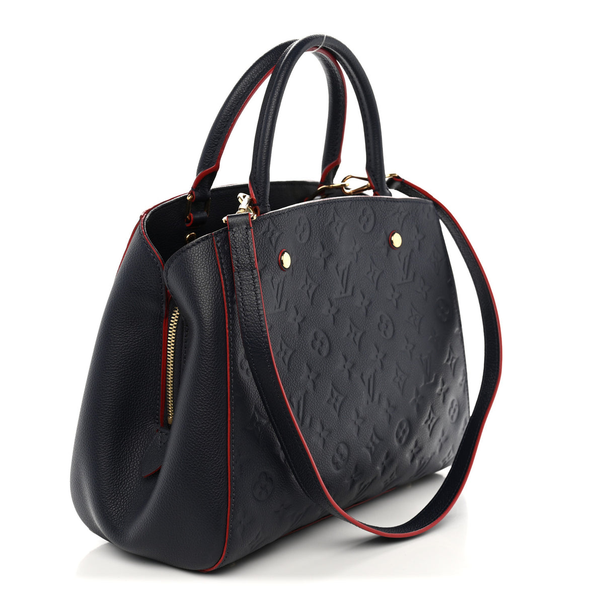 Louis Vuitton Empreinte Montaigne MM Marine Rouge 3 of 9