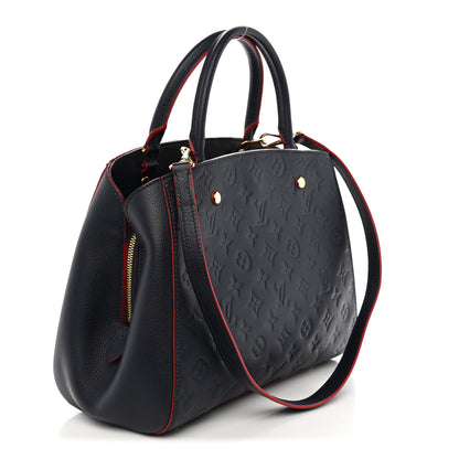Louis Vuitton Empreinte Montaigne MM Marine Rouge 3 of 9