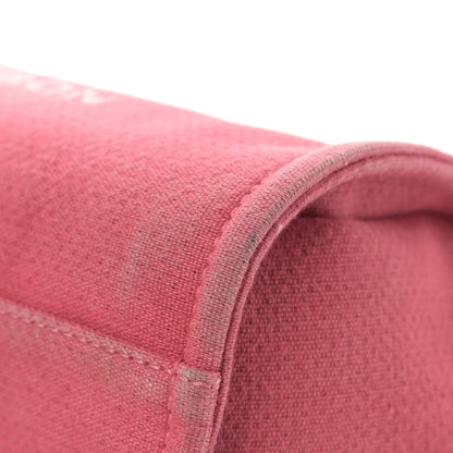 Chanel Canvas Small Deauville Tote Red 11 of 13