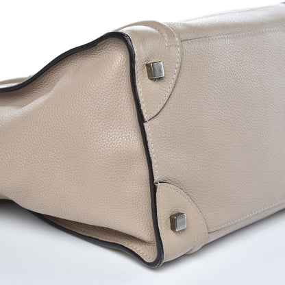 Celine Drummed Calfskin Mini Luggage Dune 9 of 17