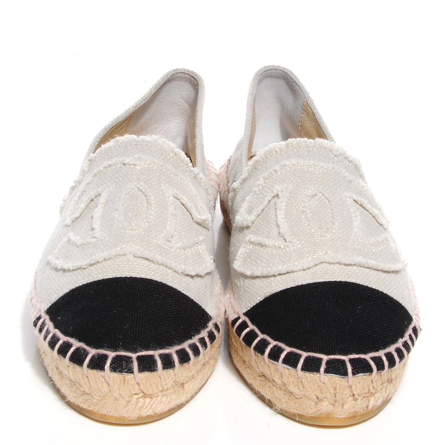 Toile CC Espadrilles Beige Black Beige 36