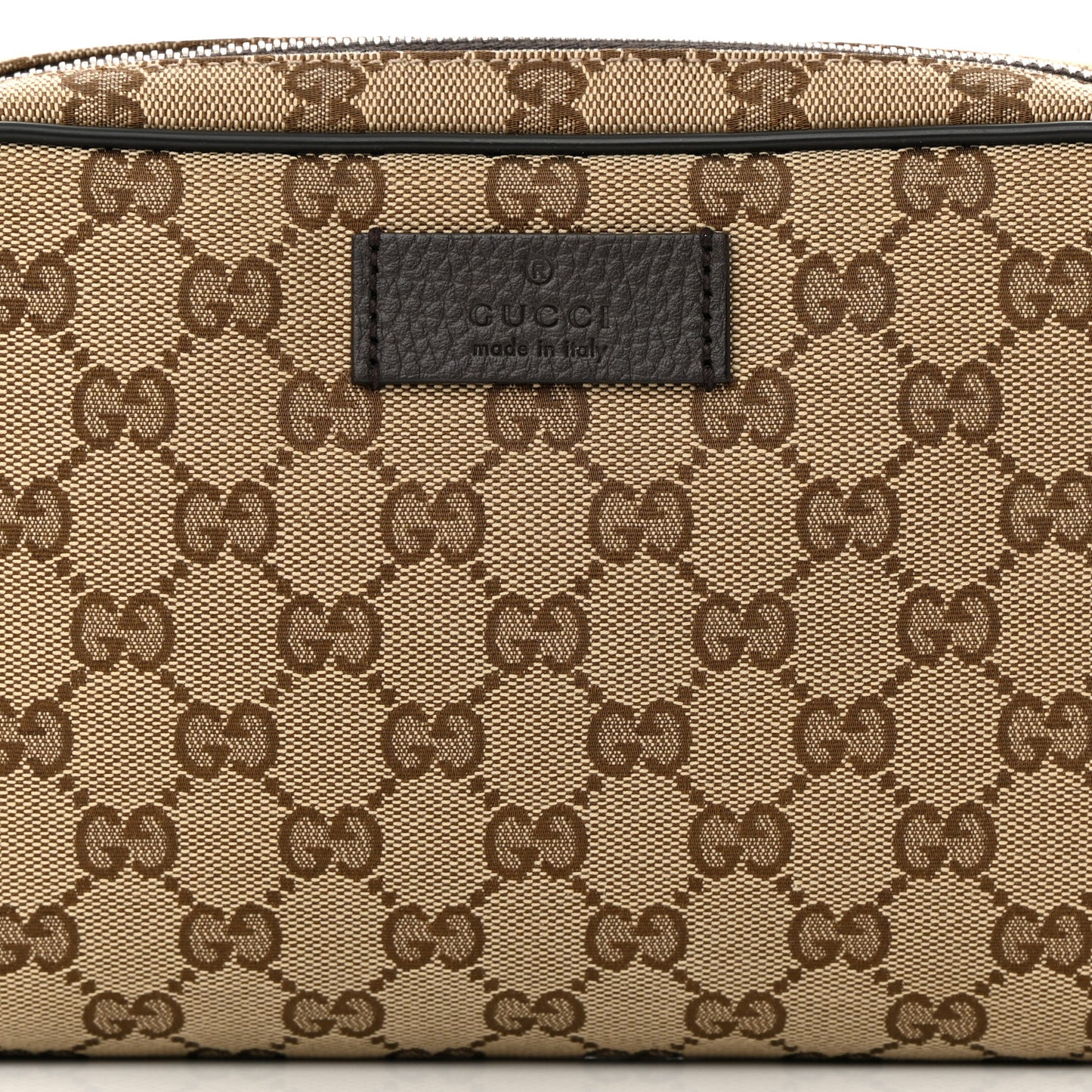 Monogram Dollar Calfskin Belt Bag Beige Ebony Testa di Moro Marrone Scuro