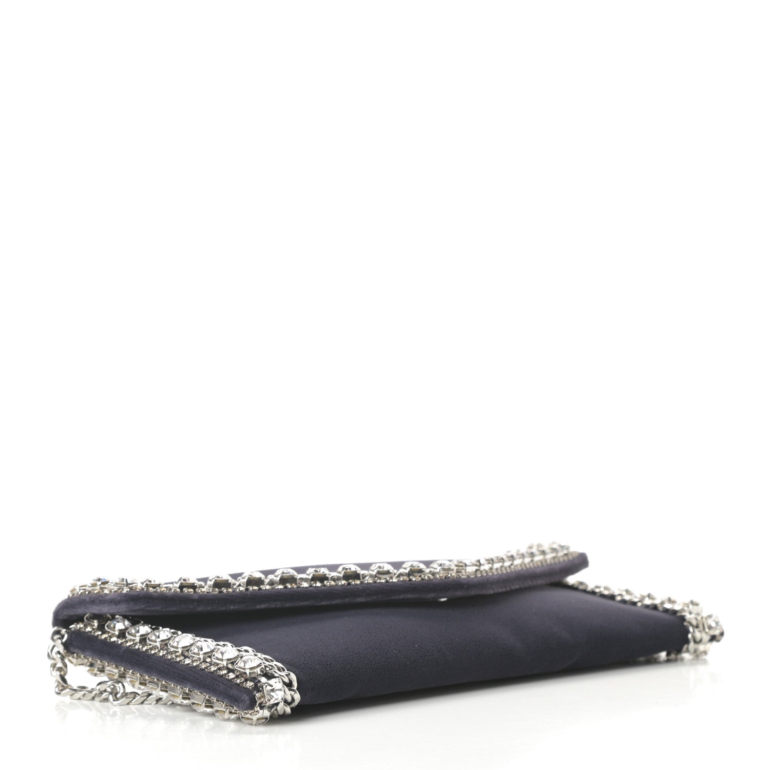 Judith Leiber Envelope Clutch Silver Slate 5 of 13