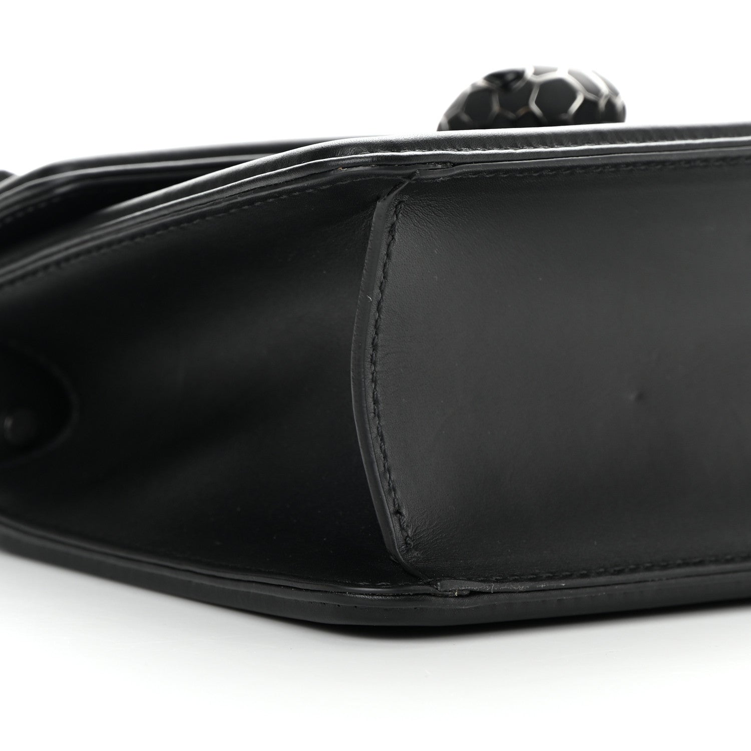 Bulgari Quilted Nappa Smooth Calfskin Serpenti Forever Diamond Blast Shoulder Bag Black 8 of 13