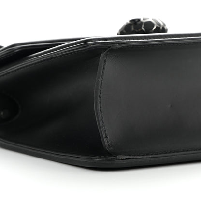 Bulgari Quilted Nappa Smooth Calfskin Serpenti Forever Diamond Blast Shoulder Bag Black 8 of 13