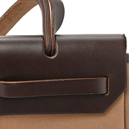 Hermes Toile Vache Hunter Herbag 30 PM Etoupe Ebene 11 of 17