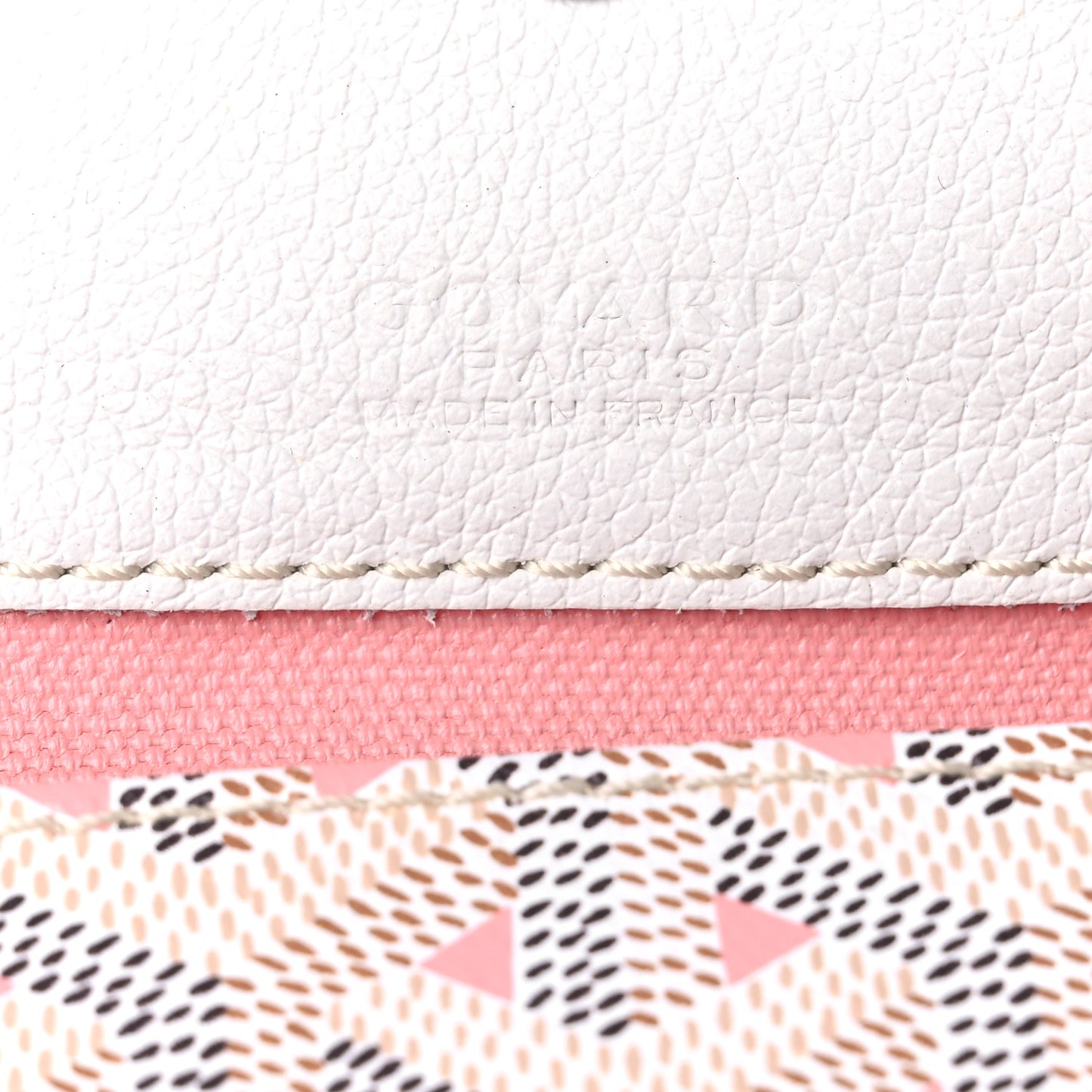 Goyardine Saint Louis Claire Voie GM White Pink