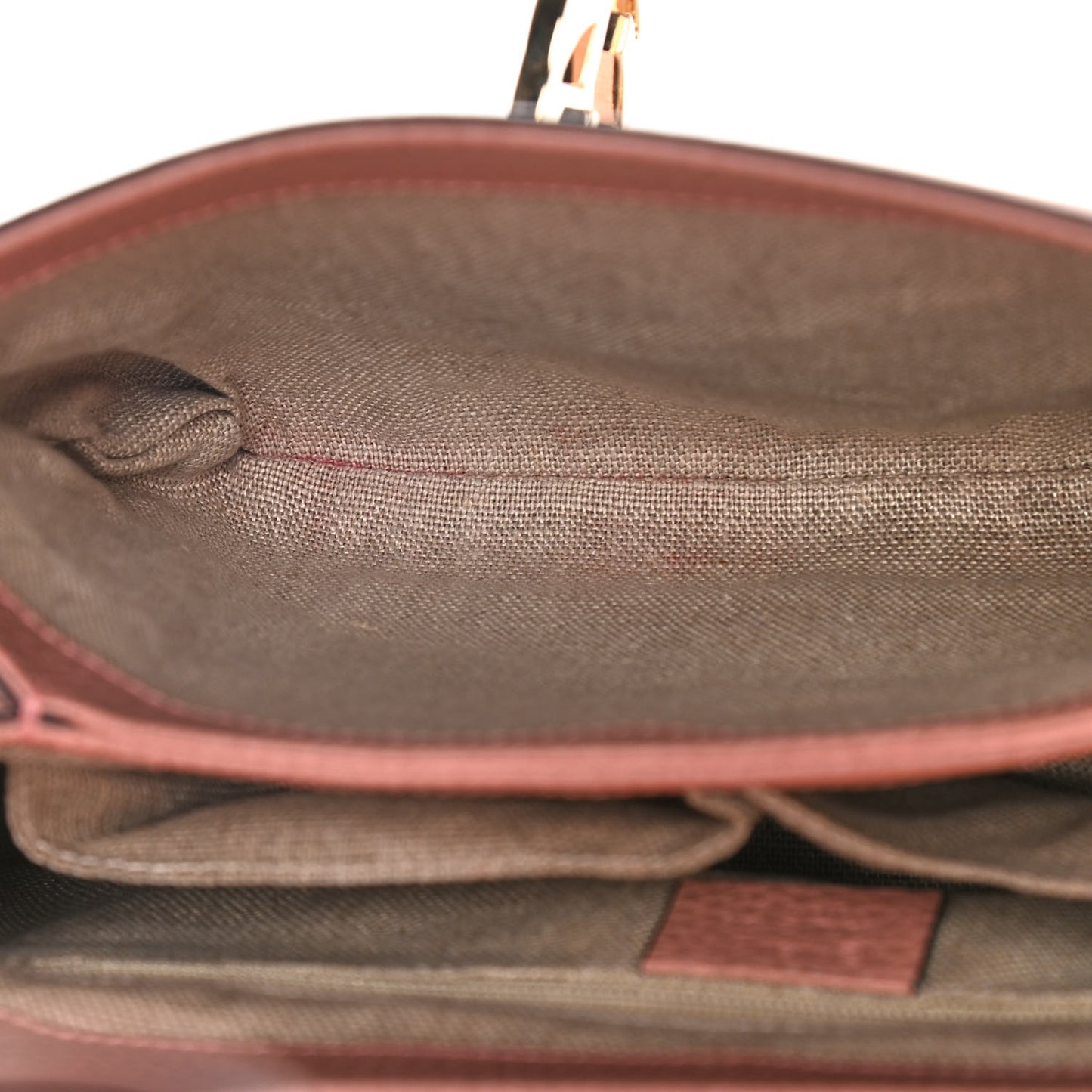 Dollar Calfskin Interlocking G Top Handle Shoulder Bag Soft Pink