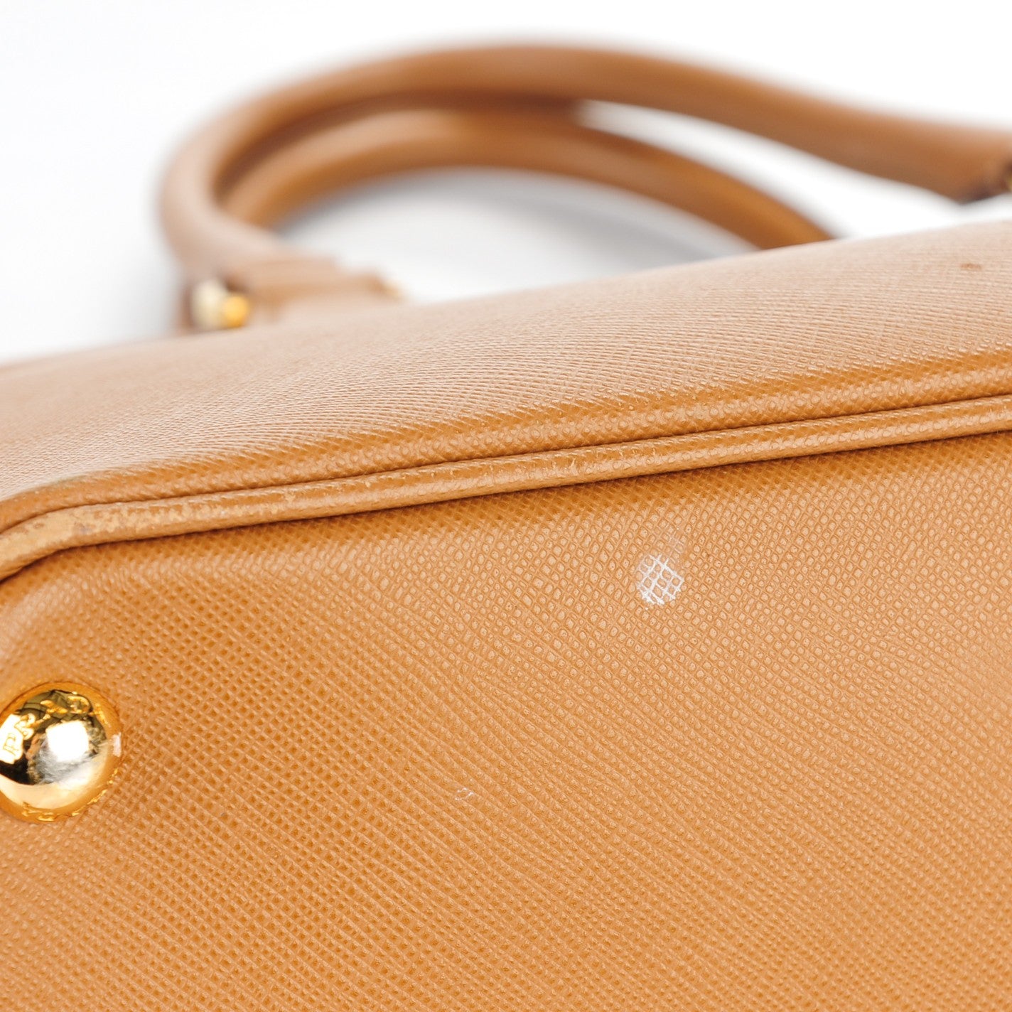 Prada Saffiano Lux Parabole Tote Caramel 9 of 11