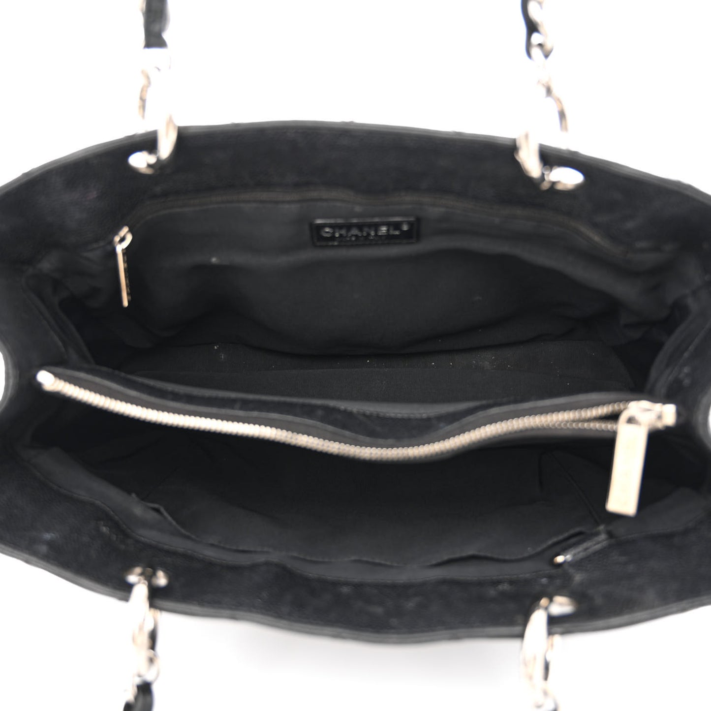 Caviar Quilted Grand Shopping Tote GST Black