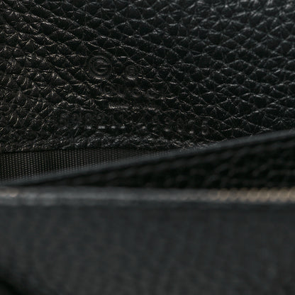Gucci Pebbled Calfskin Soho Wallet on Chain Black 6 of 9
