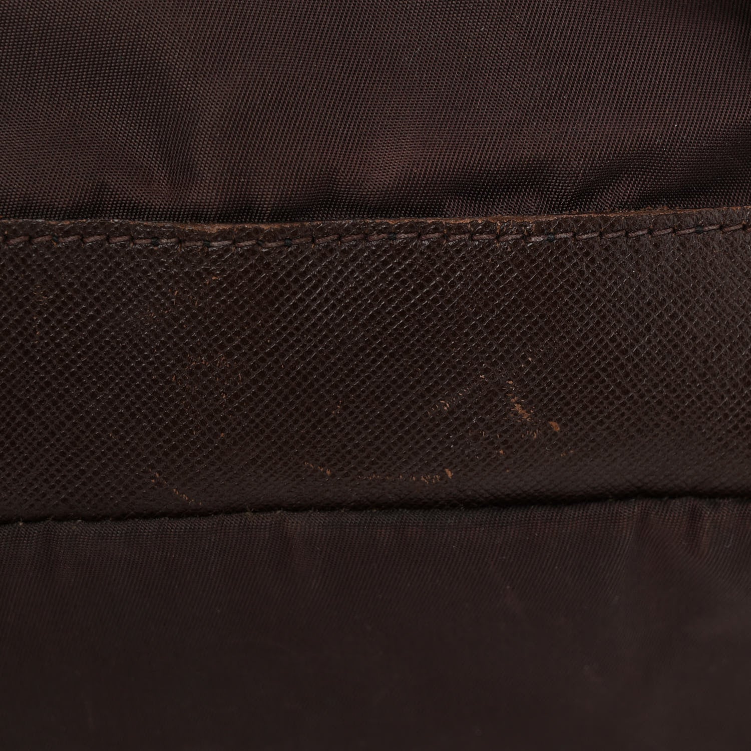 Prada Nylon Vela Saffiano Medium Backpack Ebano 17 of 17