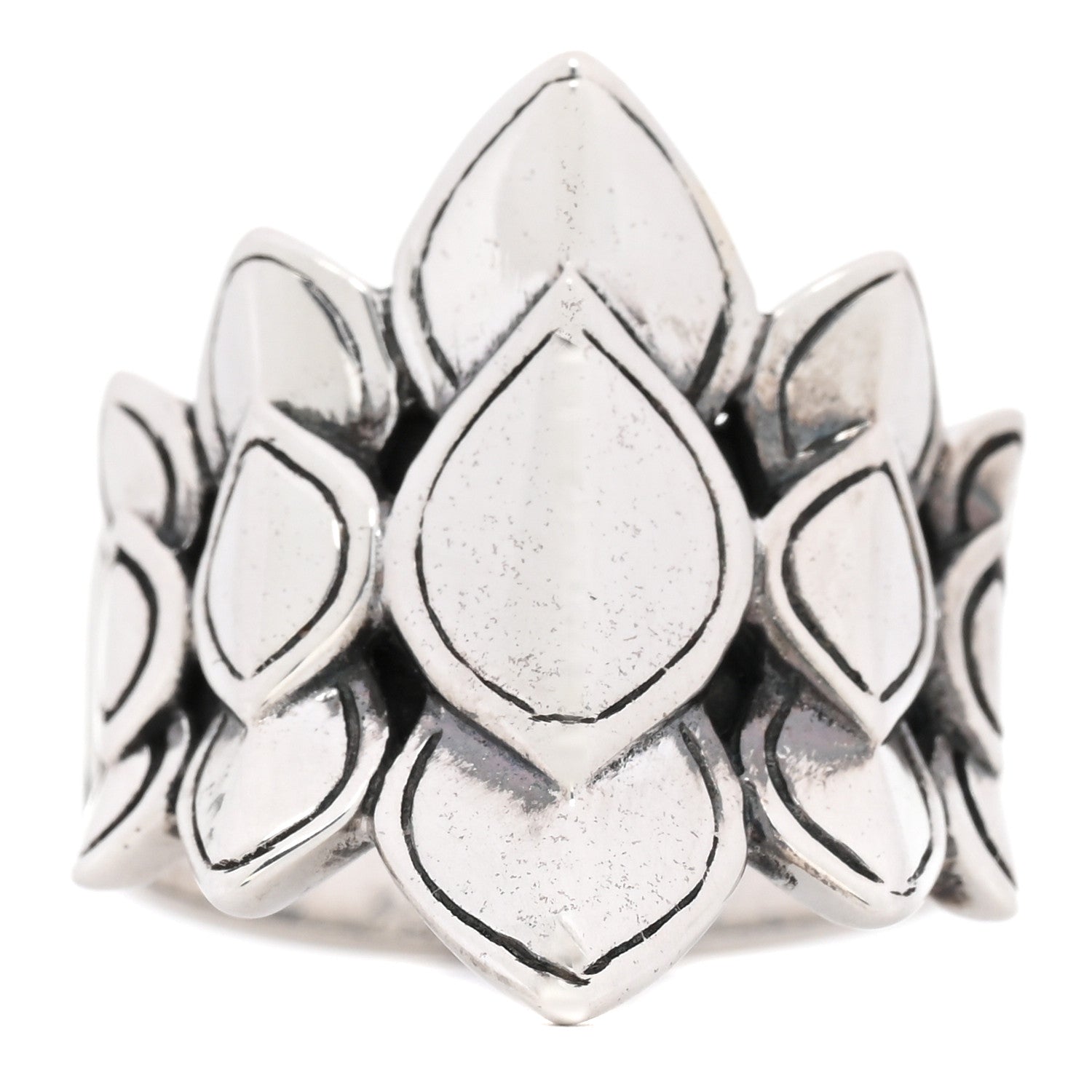 John Hardy Sterling Silver Legends Naga Ring 54 7 1 of 4