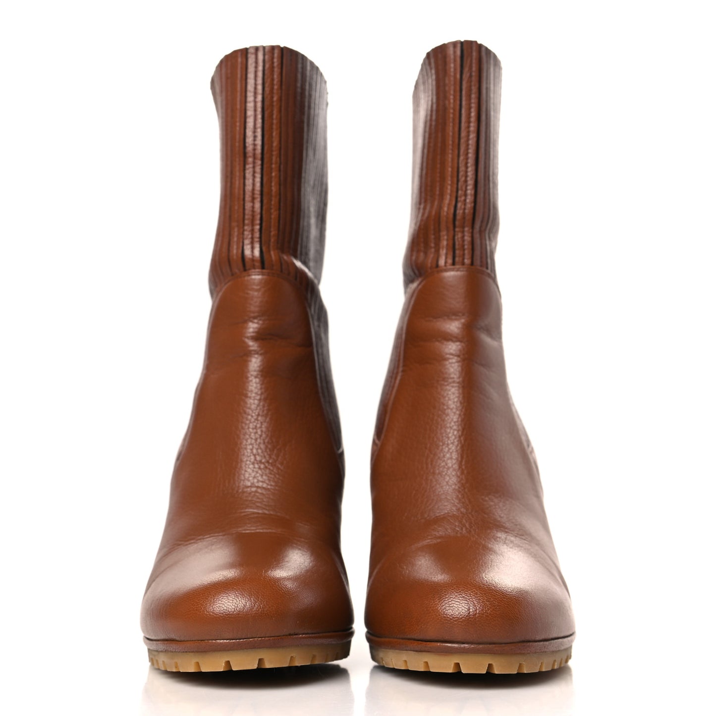 Calfskin Edith Ankle Boots 38 Cuir