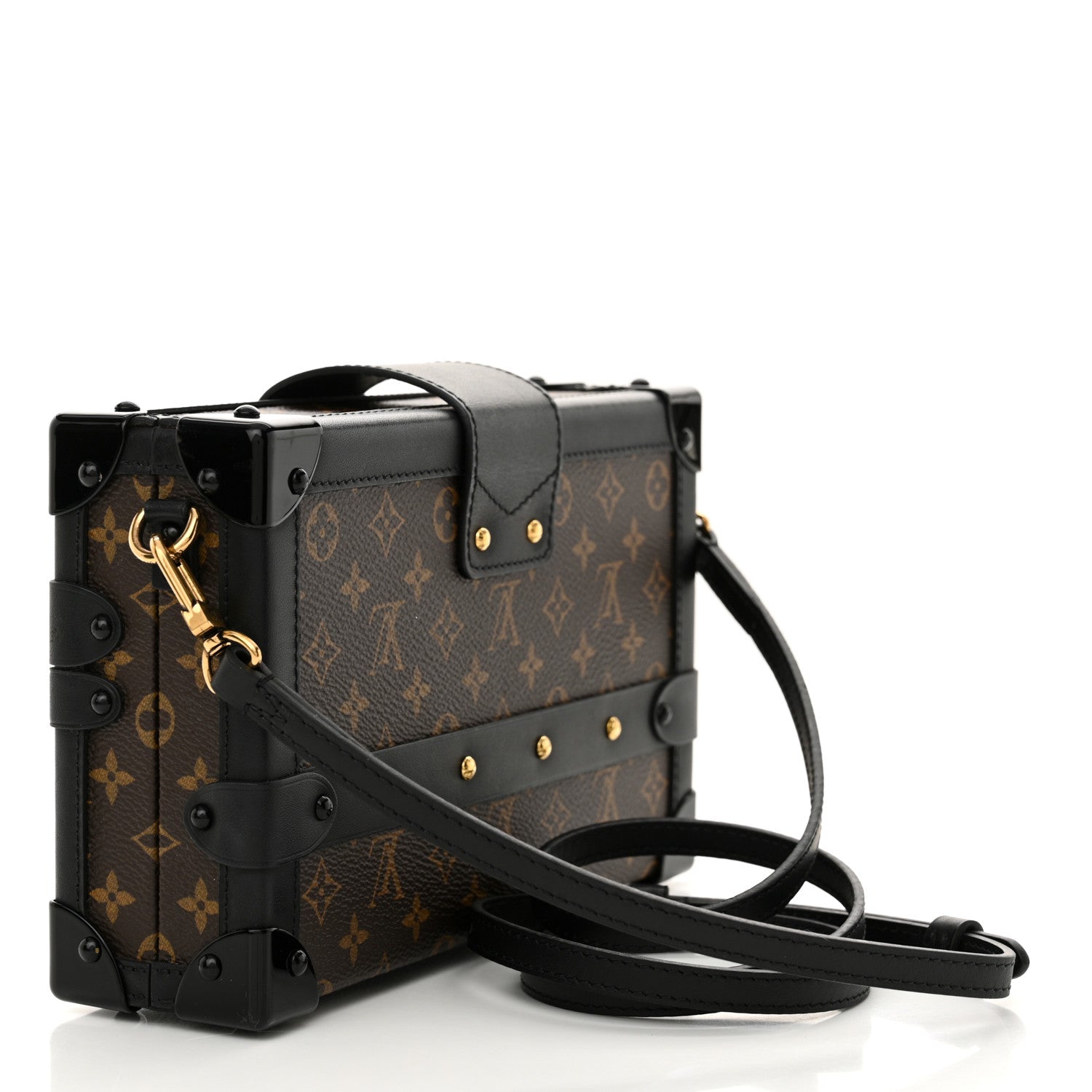 Louis Vuitton Monogram Petite Malle Black 3 of 10