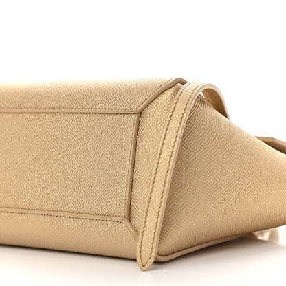 Celine Laminated Calfskin Nano Belt Bag Gold 10 of 11