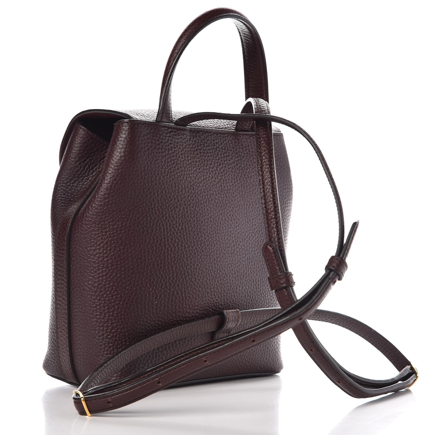 Mulberry Classic Grain Calfskin Mini Bayswater Backpack Oxblood 3 of 16
