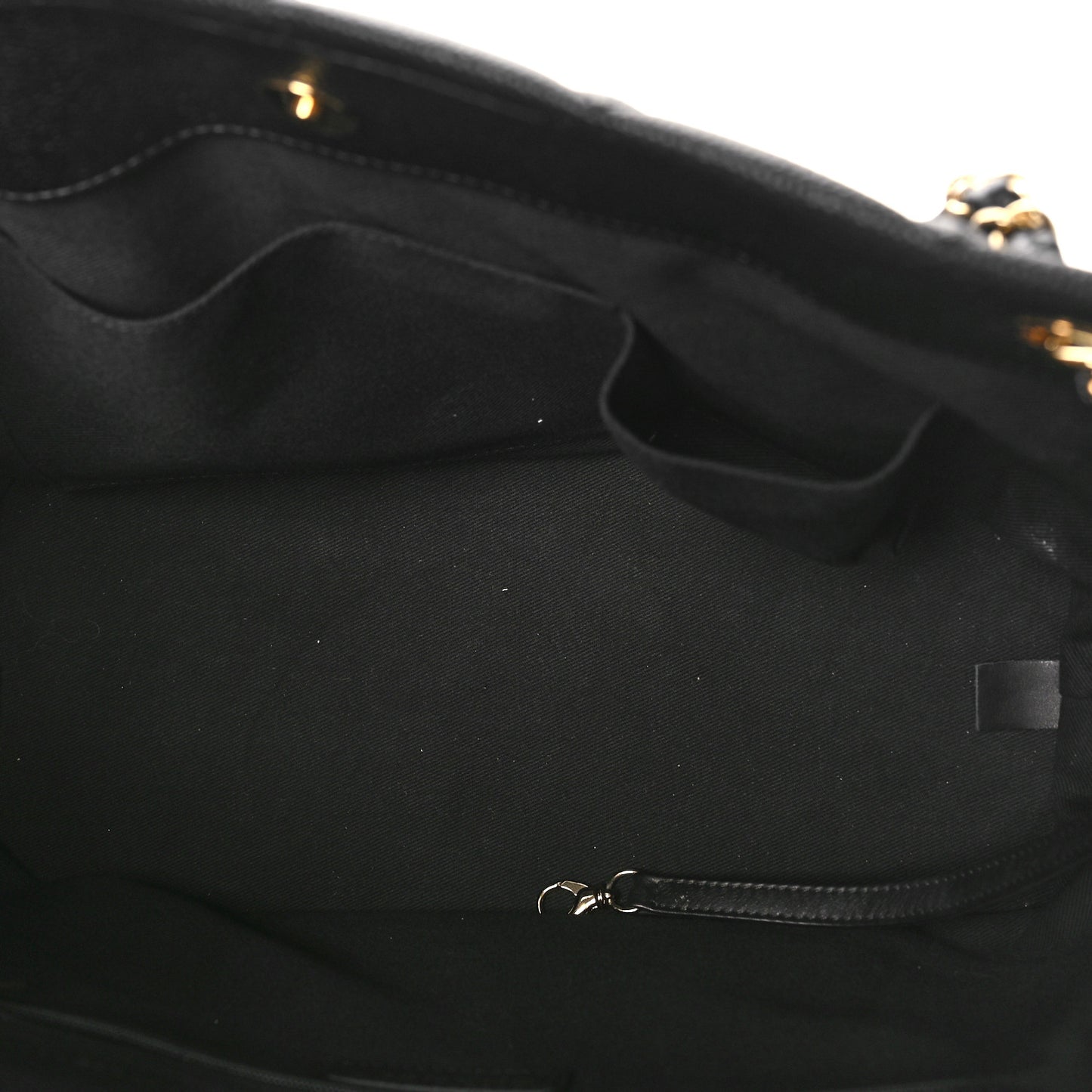 Caviar Quilted Timeless CC Soft Tote Black