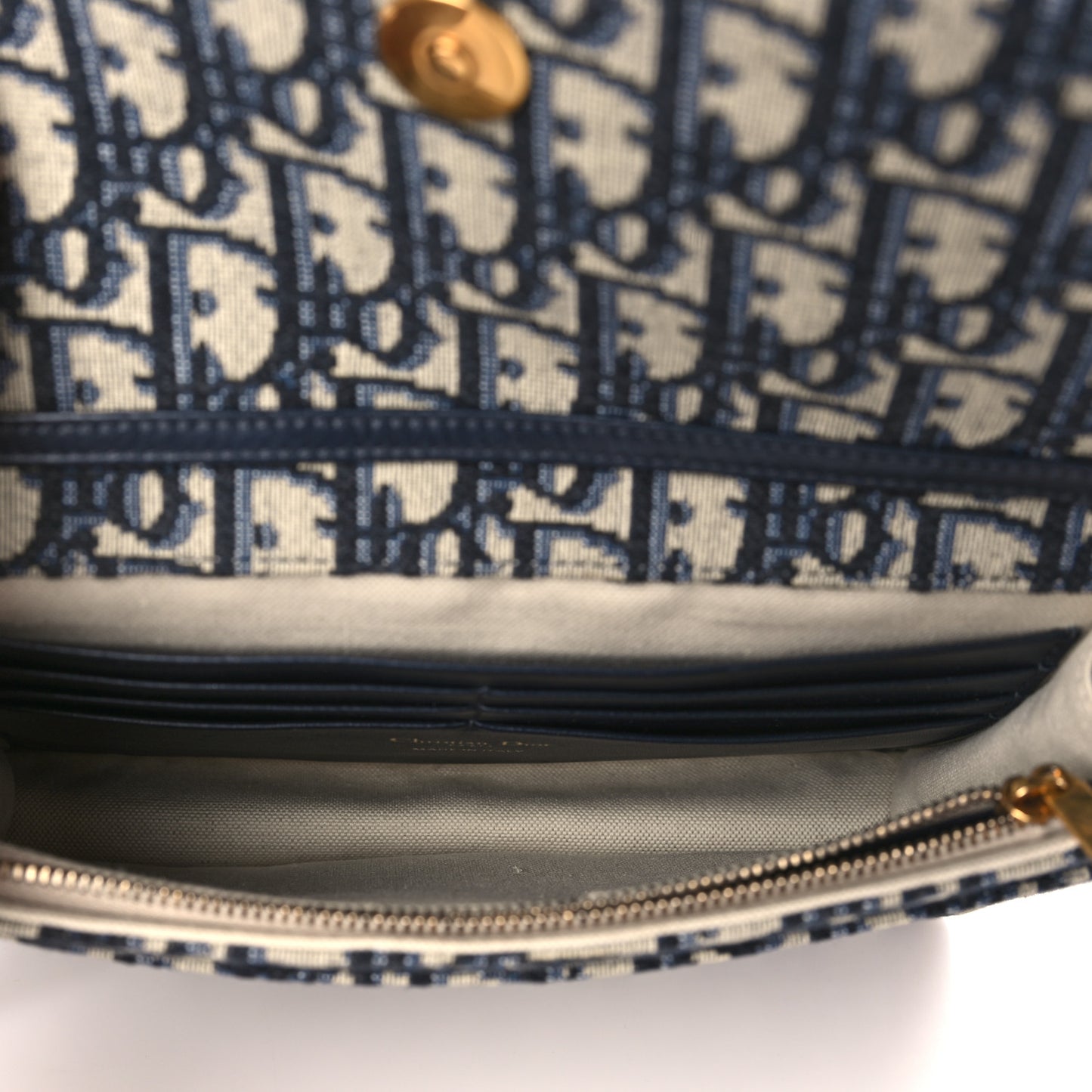 Oblique Saddle Chain Pouch Blue
